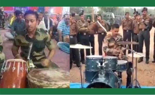 इंडियन आर्मी के जवान के ढोल बजाने का शानदार अंदाज, देखिए वायरल वीडियो