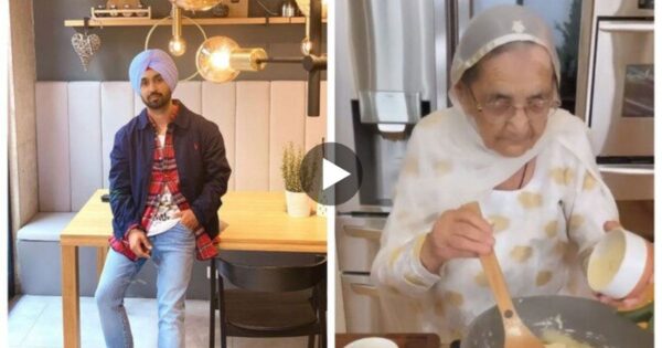 खूबसूरत दादी ने रसोई में बनाया कड़ा प्रसाद, सिंगर दिलजीत दोसांज ने वीडियो शेयर करते याद किया गुरुनानक को