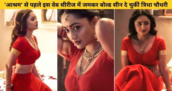 आश्रम वेब सीरीज से पहले त्रिधा चौधरी ने इस वेब सीरीज में दिया था बोल्ड सीन