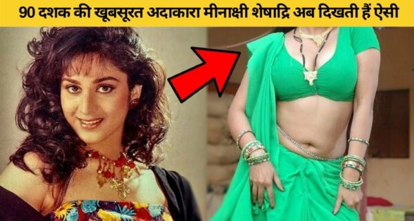 बॉलीवुड एक्ट्रेस मीनाक्षी शेषाद्री का नया हेयर कट लुक हुआ वायरल