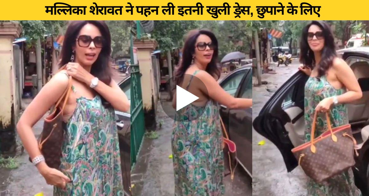 Mallika Sherawat gave a hot pose in a transparent sari