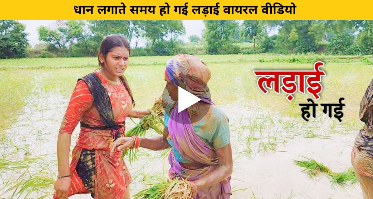 Girls fighting among themselves in the field