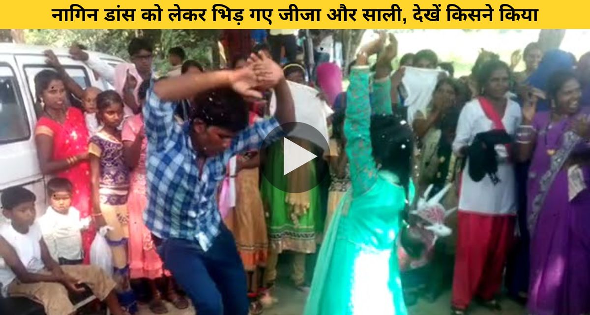 Brother-in-law and sister-in-law clashed with each other while performing the serpent dance.